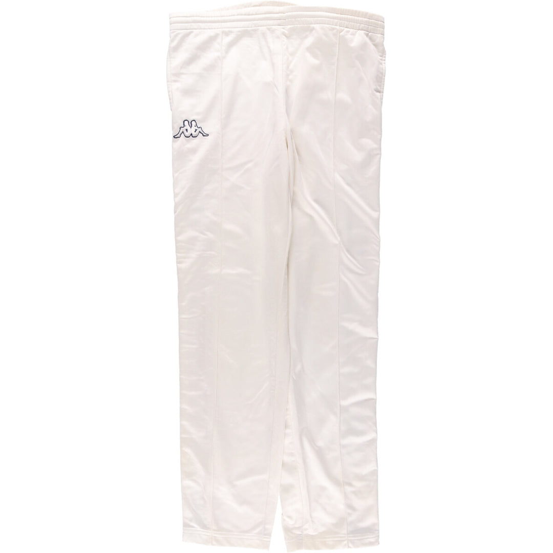 90s-00'S Kappa Track Pants, Men's Size L polyester pale white type Vintage Second Hand
