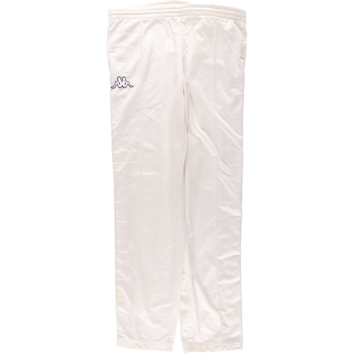 90s-00'S Kappa Track Pants, Men's Size L polyester pale white type Vintage Second Hand