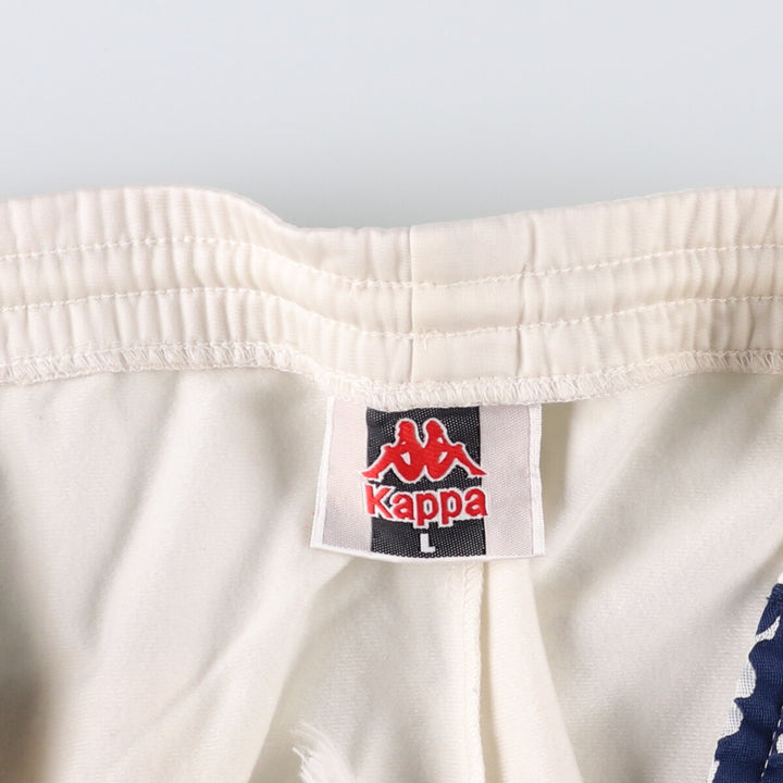 90s-00'S Kappa Track Pants, Men's Size L polyester pale white type Vintage Second Hand