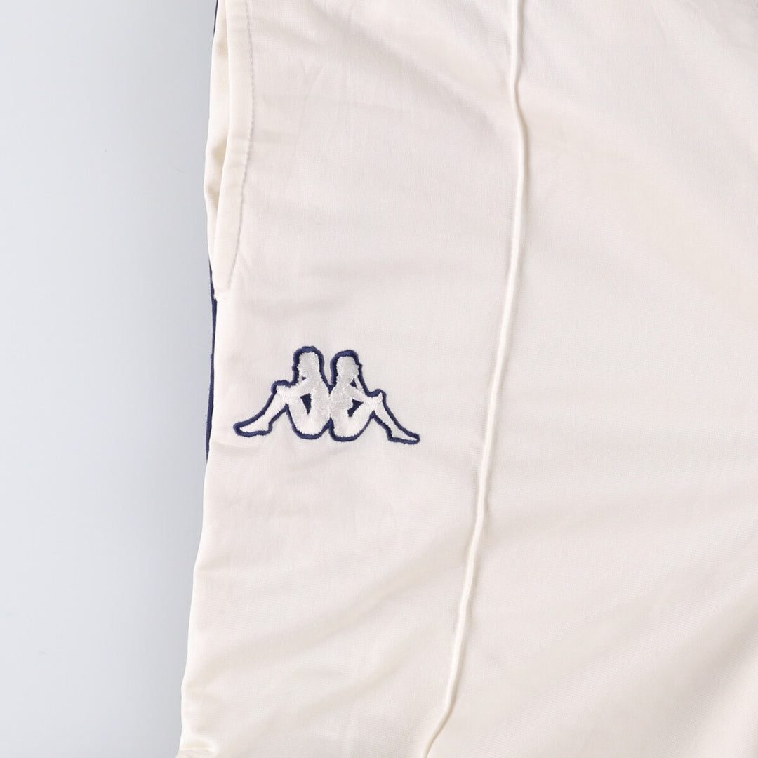90s-00'S Kappa Track Pants, Men's Size L polyester pale white type Vintage Second Hand