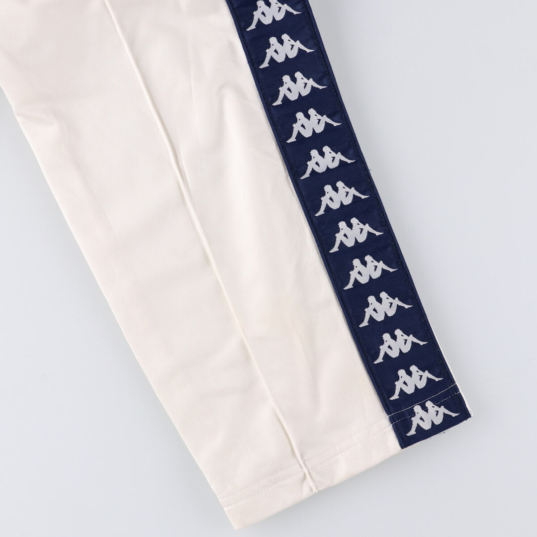 90s-00'S Kappa Track Pants, Men's Size L polyester pale white type Vintage Second Hand