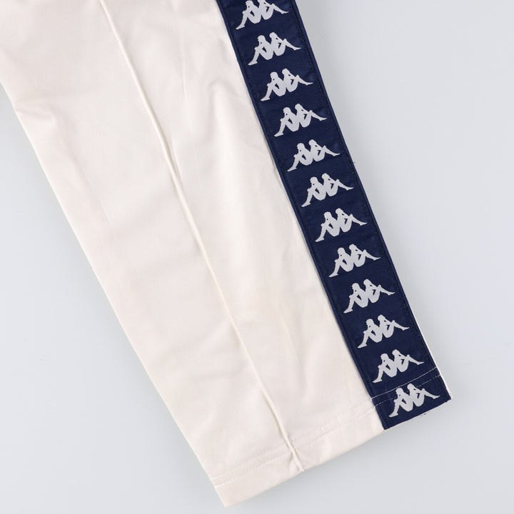 90s-00'S Kappa Track Pants, Men's Size L polyester pale white type Vintage Second Hand
