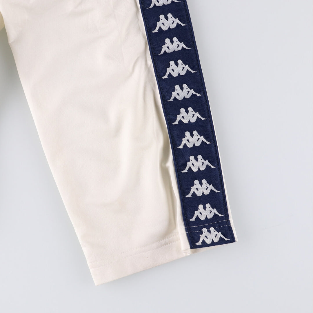 90s-00'S Kappa Track Pants, Men's Size L polyester pale white type Vintage Second Hand