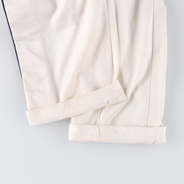 90s-00'S Kappa Track Pants, Men's Size L polyester pale white type Vintage Second Hand