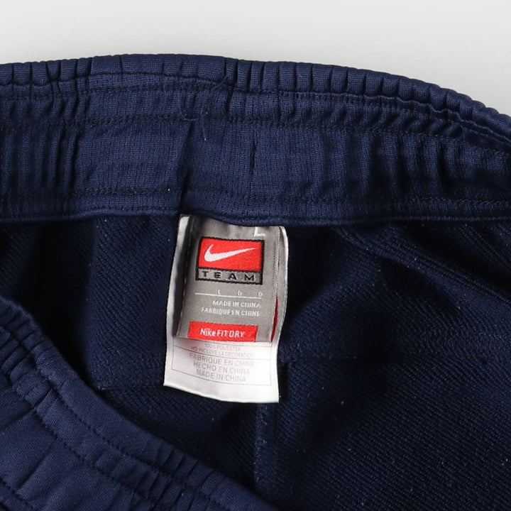 2000'S Nike Team NikeFIT College Track Pants, Men's Size L polyester navy blue type Vintage Second Hand