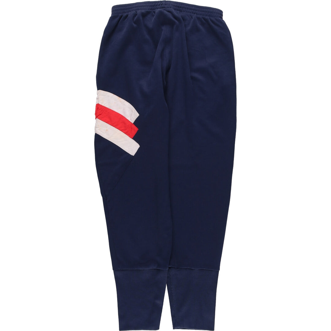 Vintage 1980'S Adidas track pants, size M, men's polyester navy blue type Vintage Second Hand