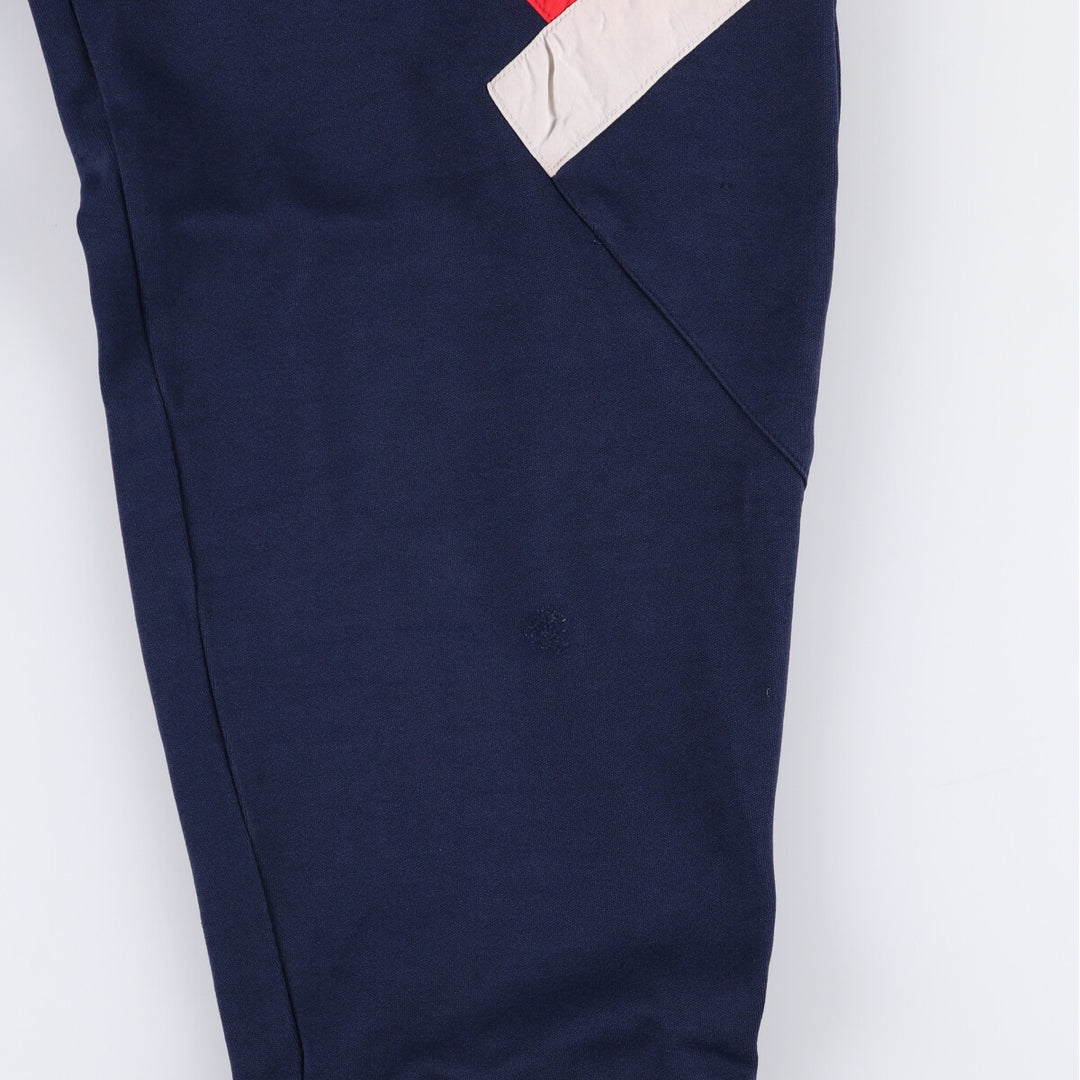 Vintage 1980'S Adidas track pants, size M, men's polyester navy blue type Vintage Second Hand