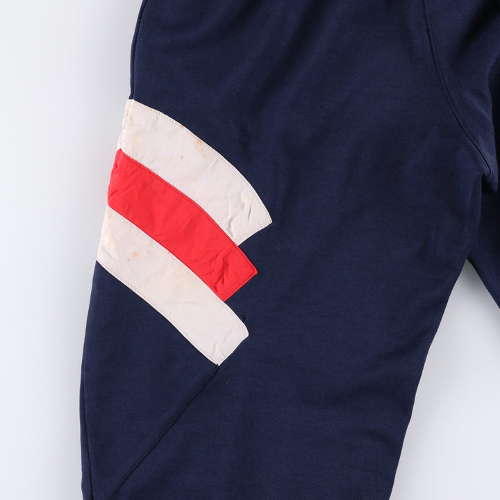 Vintage 1980'S Adidas track pants, size M, men's polyester navy blue type Vintage Second Hand
