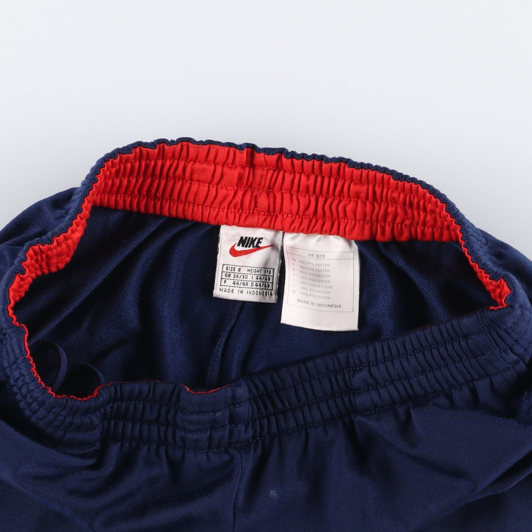 90'S Nike Track Pants, Men's Size Small, Vintage polyester navy blue type Vintage Second Hand