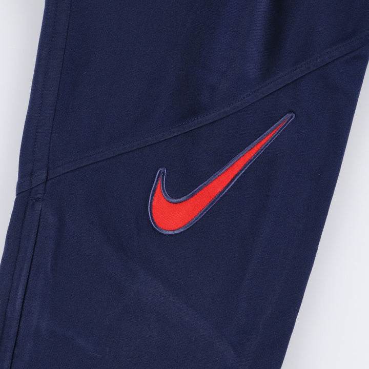 90'S Nike Track Pants, Men's Size Small, Vintage polyester navy blue type Vintage Second Hand