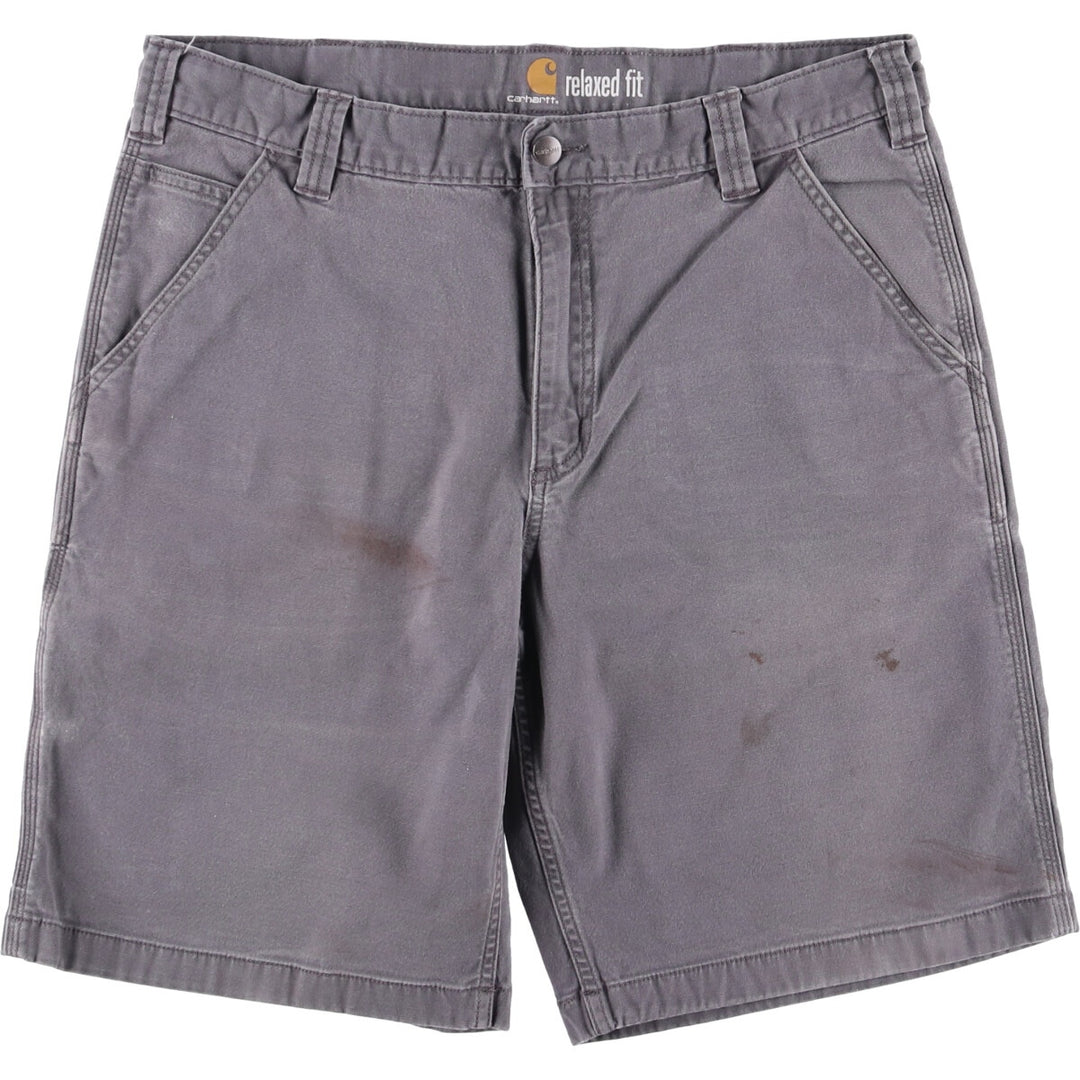 Carhartt Duck Work Shorts, Men's Size W36 cotton gray type Vintage Second Hand