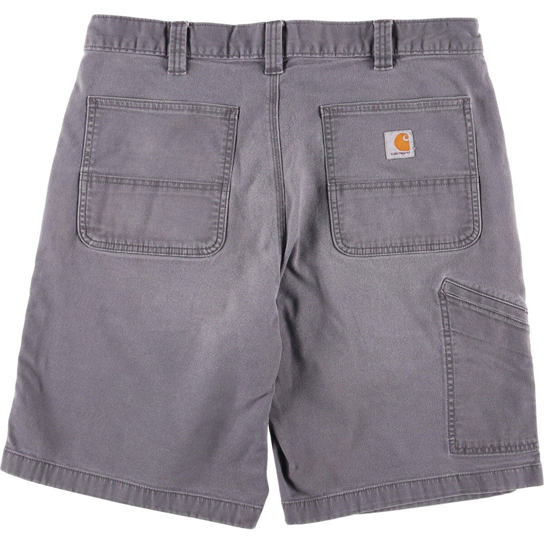 Carhartt Duck Work Shorts, Men's Size W36 cotton gray type Vintage Second Hand