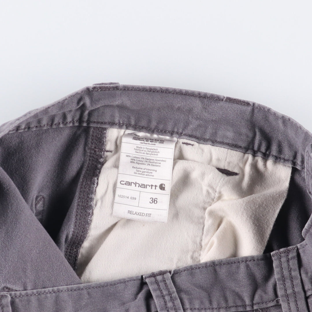 Carhartt Duck Work Shorts, Men's Size W36 cotton gray type Vintage Second Hand