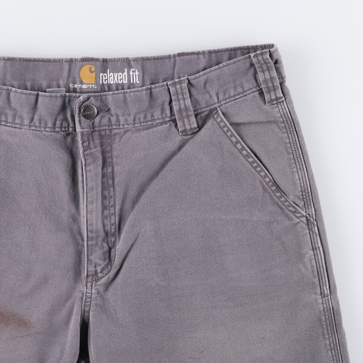 Carhartt Duck Work Shorts, Men's Size W36 cotton gray type Vintage Second Hand