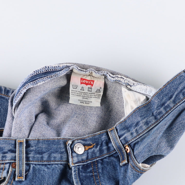 00'S Levi's 501 straight denim pants for men, size W34 cotton blue type Vintage Second Hand