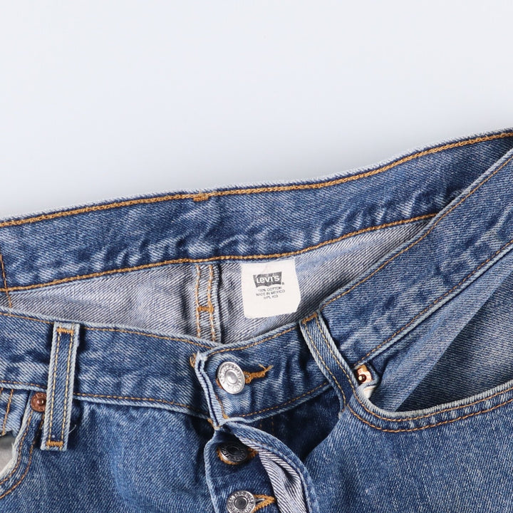 00'S Levi's 501 straight denim pants for men, size W34 cotton blue type Vintage Second Hand