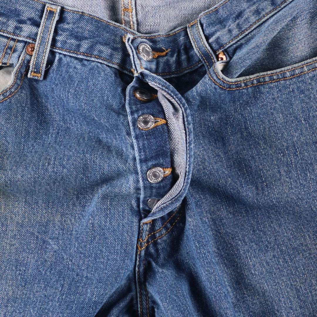 00'S Levi's 501 straight denim pants for men, size W34 cotton blue type Vintage Second Hand