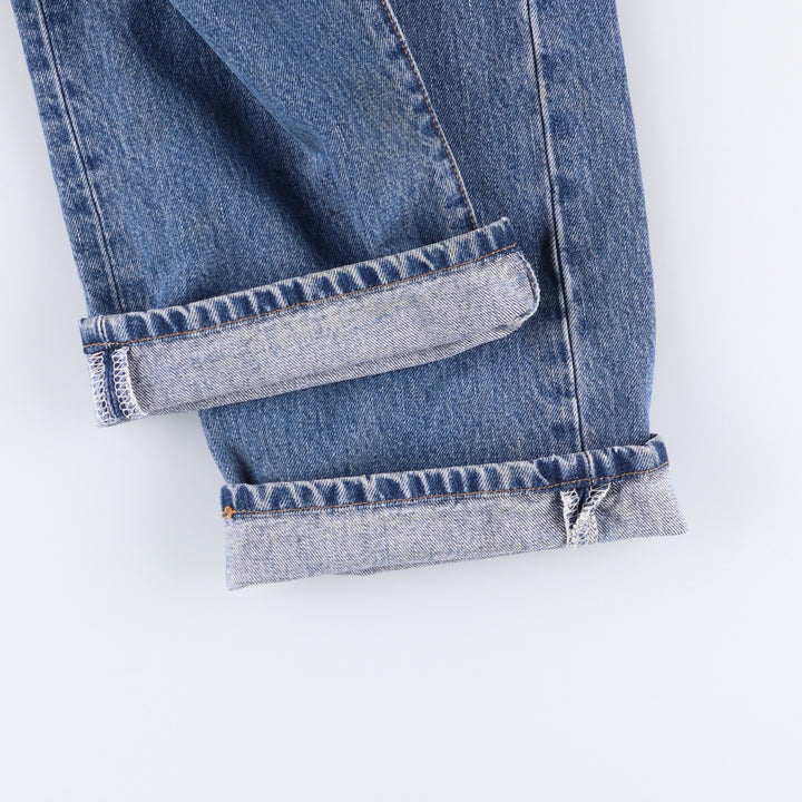 00'S Levi's 501 straight denim pants for men, size W34 cotton blue type Vintage Second Hand