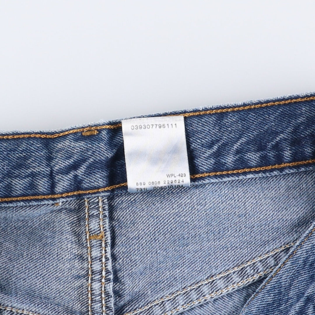 00'S Levi's 501 straight denim pants for men, size W32 cotton blue type Vintage Second Hand