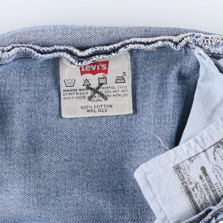 00'S Levi's 501 straight denim pants for men, size W32 cotton blue type Vintage Second Hand