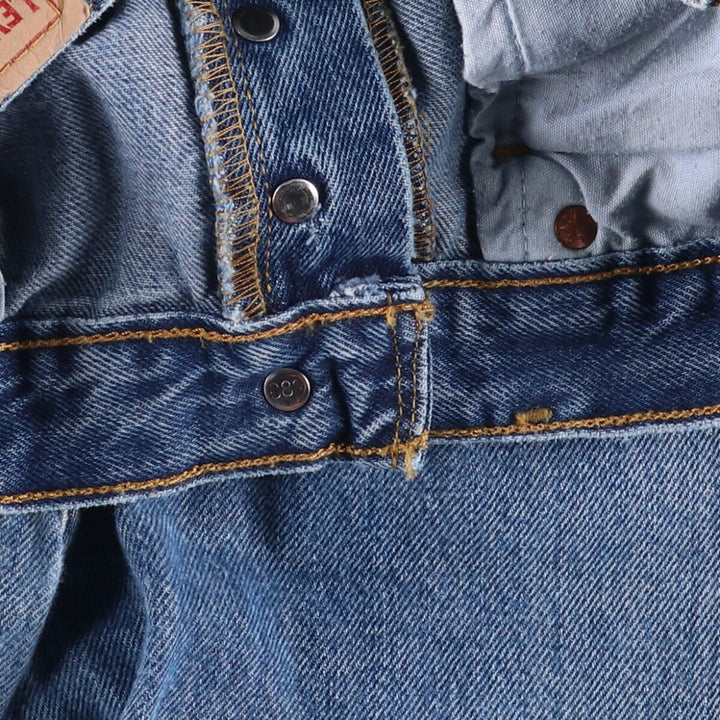 00'S Levi's 501 straight denim pants for men, size W32 cotton blue type Vintage Second Hand