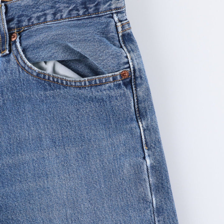00'S Levi's 501 straight denim pants for men, size W32 cotton blue type Vintage Second Hand