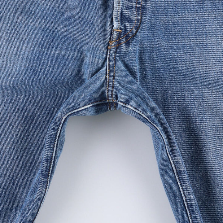 00'S Levi's 501 straight denim pants for men, size W32 cotton blue type Vintage Second Hand