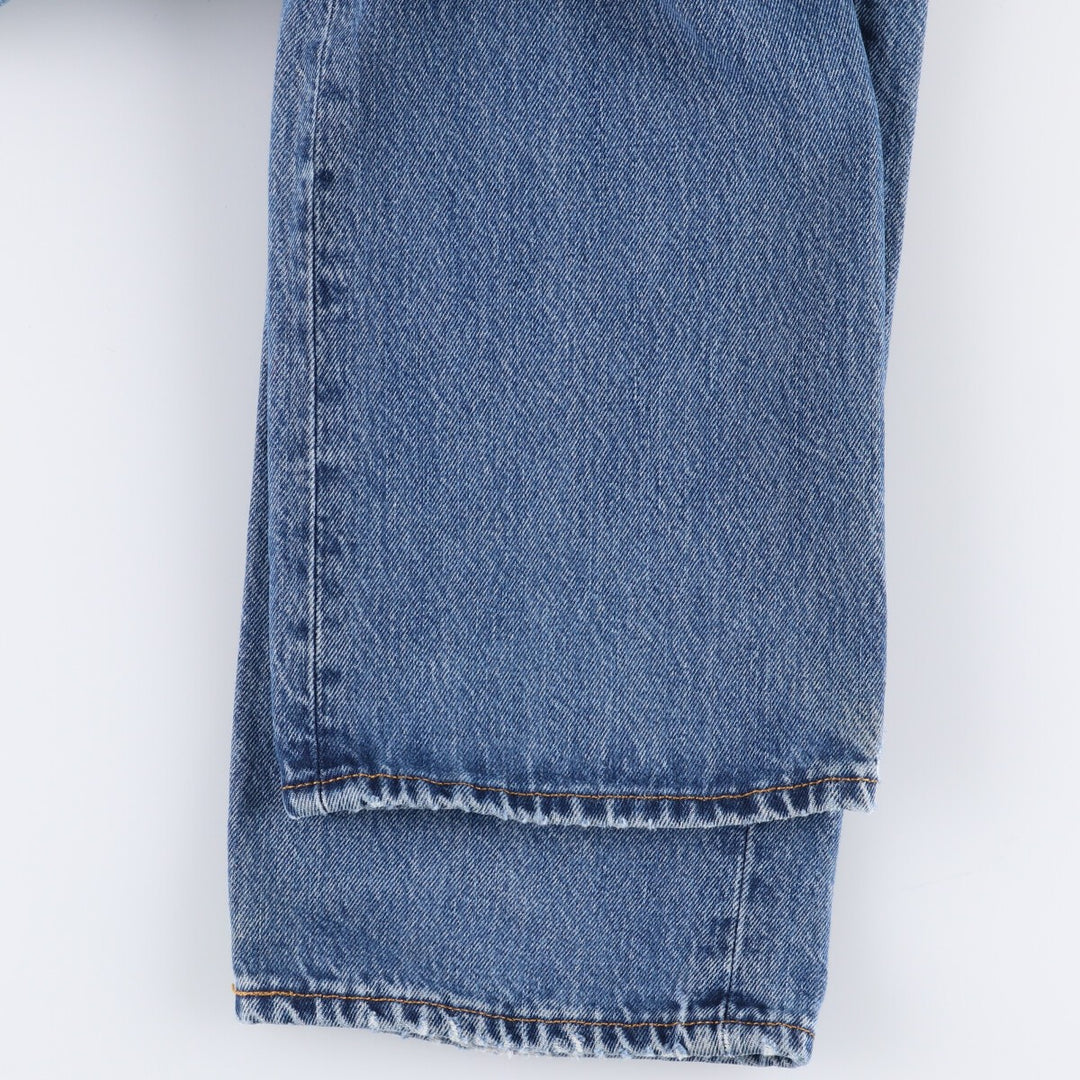 00'S Levi's 501 straight denim pants for men, size W32 cotton blue type Vintage Second Hand