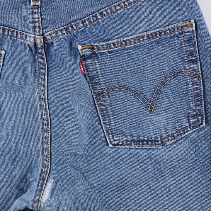 00'S Levi's 501 straight denim pants for men, size W32 cotton blue type Vintage Second Hand