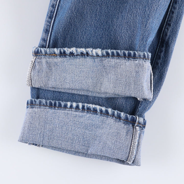00'S Levi's 501 straight denim pants for men, size W32 cotton blue type Vintage Second Hand