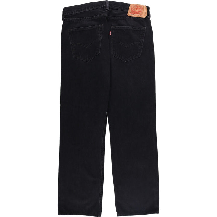 Levi's 501 Black Denim Straight Denim Pants for Men, W35 unclear black type Vintage Second Hand