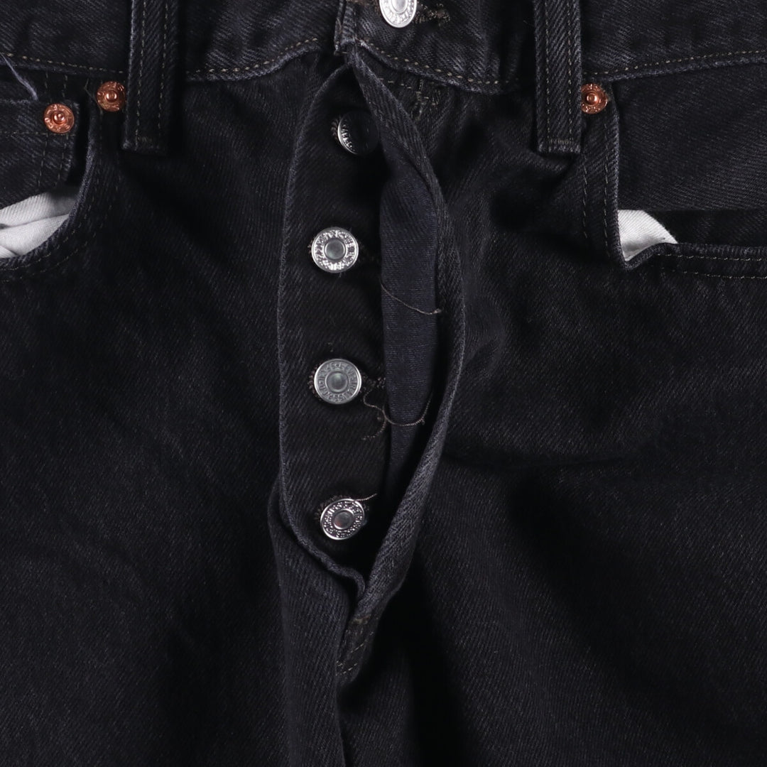 Levi's 501 Black Denim Straight Denim Pants for Men, W35 unclear black type Vintage Second Hand