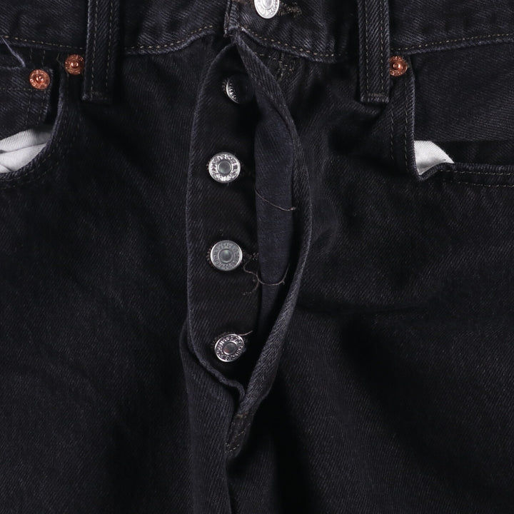 Levi's 501 Black Denim Straight Denim Pants for Men, W35 unclear black type Vintage Second Hand