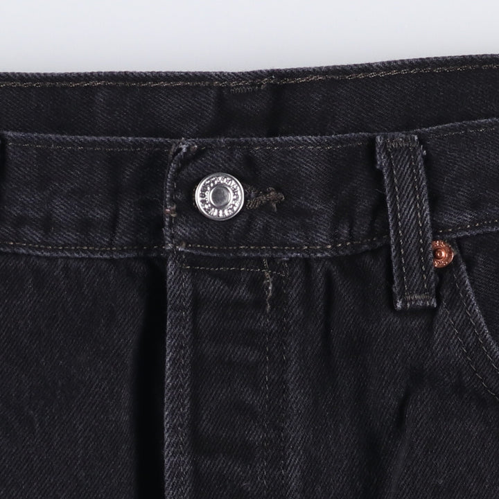 Levi's 501 Black Denim Straight Denim Pants for Men, W35 unclear black type Vintage Second Hand