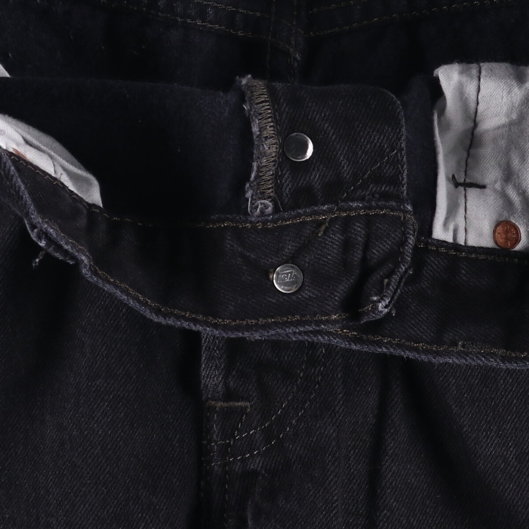 Levi's 501 Black Denim Straight Denim Pants for Men, W35 unclear black type Vintage Second Hand