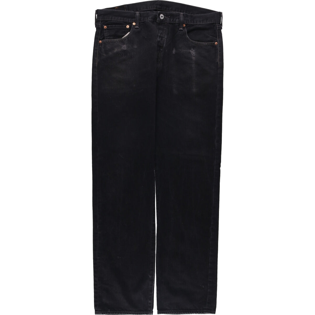 Levi's 501 Black Denim Straight Denim Pants Men's W36 cotton black type Vintage Second Hand