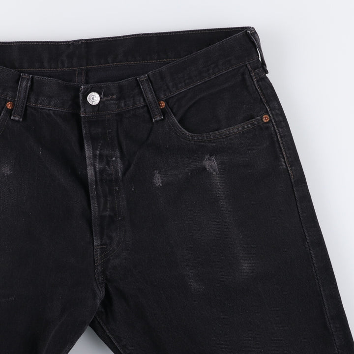 Levi's 501 Black Denim Straight Denim Pants Men's W36 cotton black type Vintage Second Hand