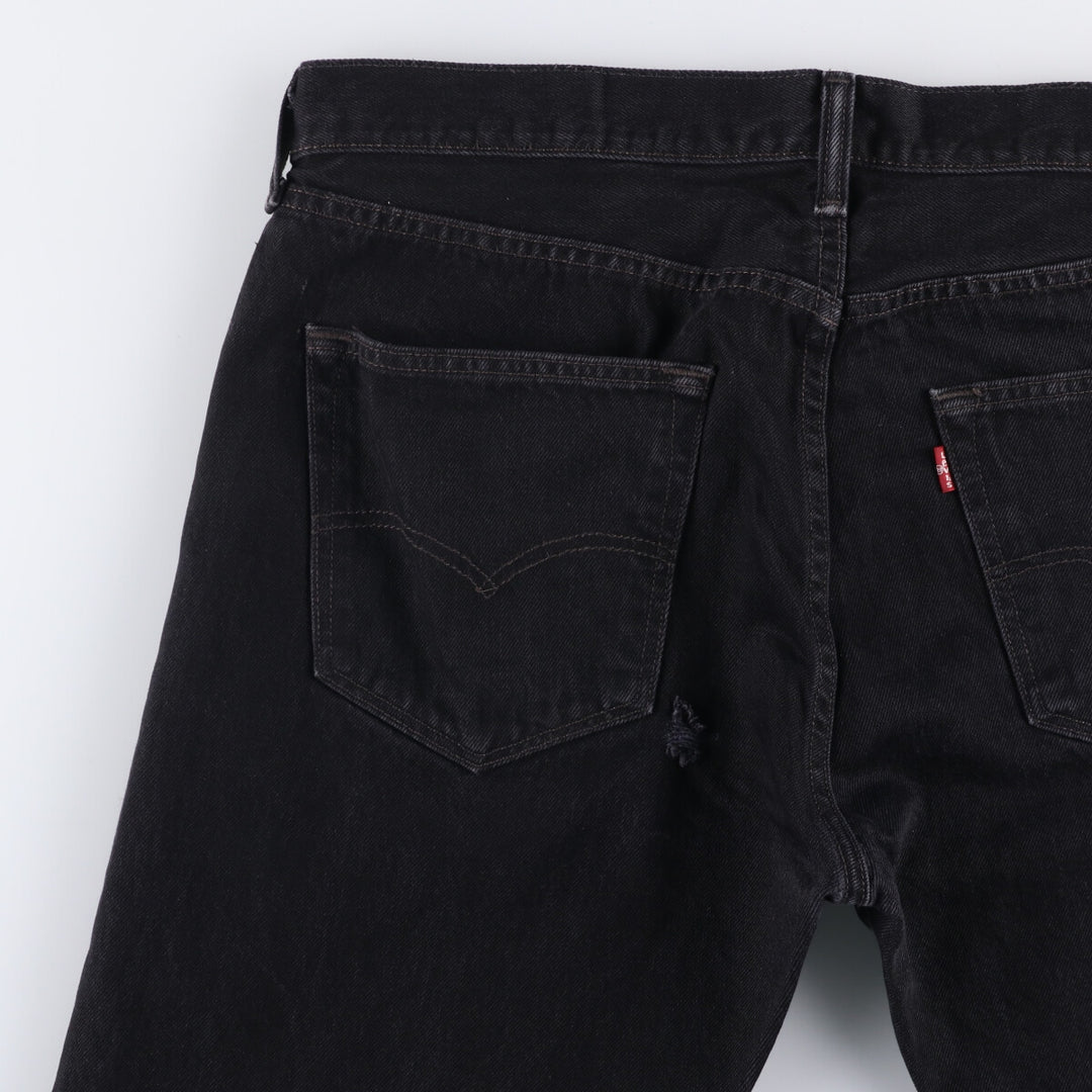 Levi's 501 Black Denim Straight Denim Pants Men's W36 cotton black type Vintage Second Hand
