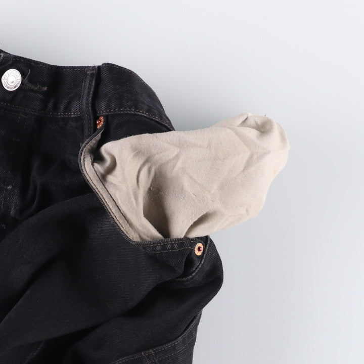Levi's 501 Black Denim Straight Denim Pants Men's W36 cotton black type Vintage Second Hand