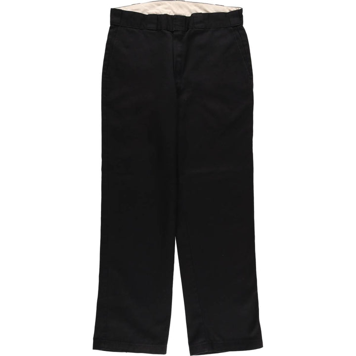 Dickies Work Pants Men's W34 polyester black type Vintage Second Hand