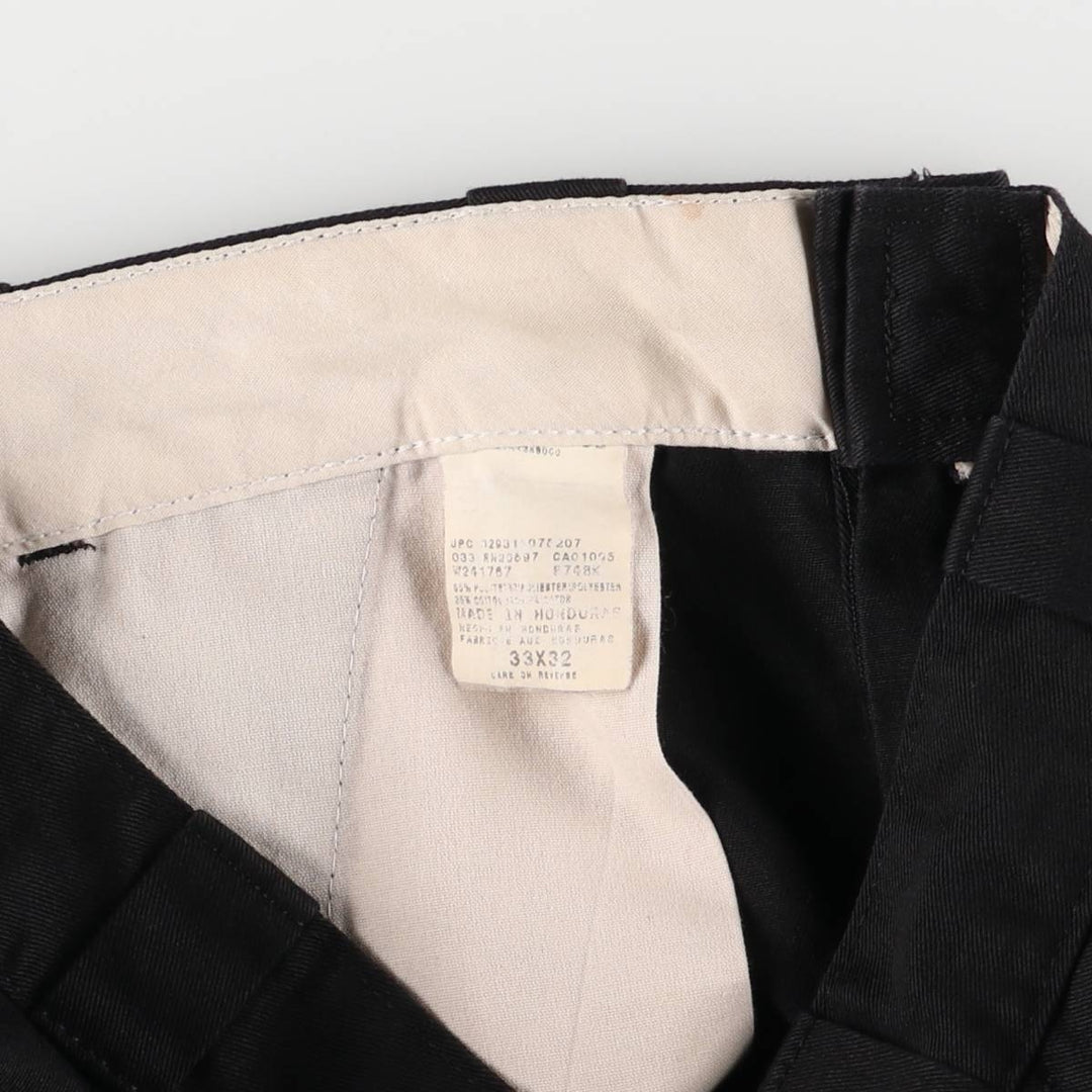 Dickies Work Pants Men's W34 polyester black type Vintage Second Hand