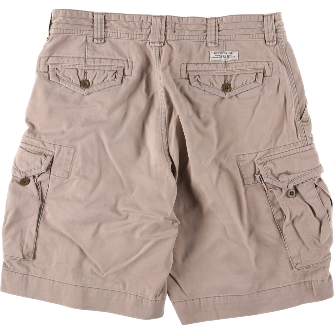 Ralph Lauren POLO by Ralph Lauren cargo shorts, half pants, men's w37 equivalent cotton Beige type Vintage Second Hand