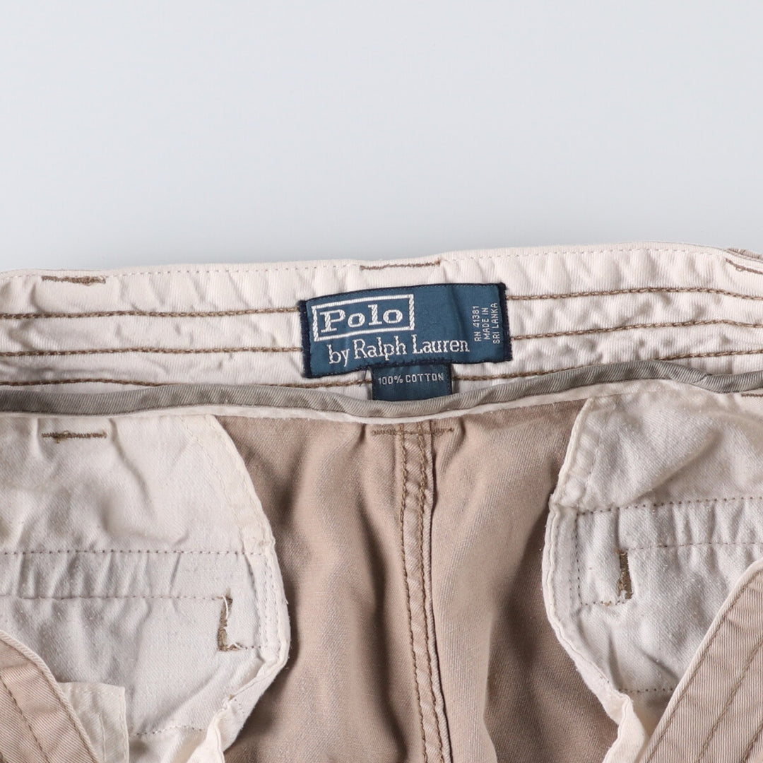 Ralph Lauren POLO by Ralph Lauren cargo shorts, half pants, men's w37 equivalent cotton Beige type Vintage Second Hand
