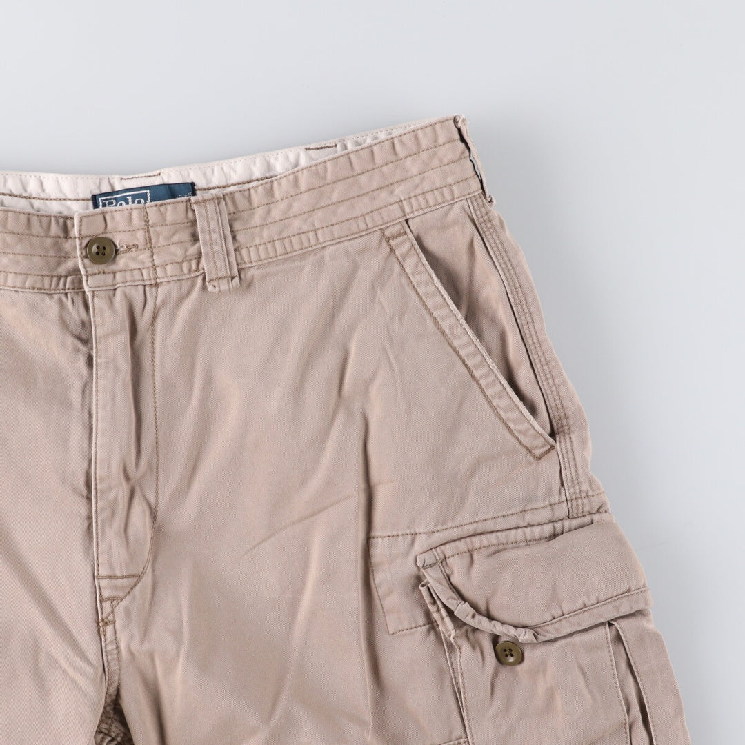 Ralph Lauren POLO by Ralph Lauren cargo shorts, half pants, men's w37 equivalent cotton Beige type Vintage Second Hand