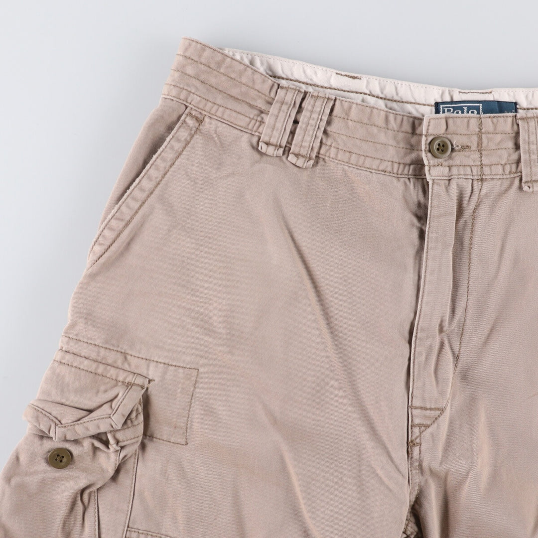 Ralph Lauren POLO by Ralph Lauren cargo shorts, half pants, men's w37 equivalent cotton Beige type Vintage Second Hand