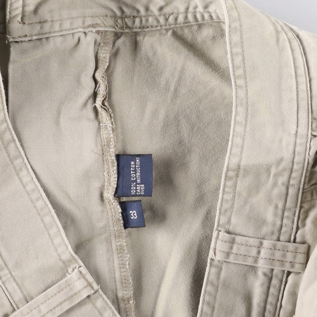 Ralph Lauren POLO by Ralph Lauren cargo shorts, half pants, men's size w34 cotton Beige type Vintage Second Hand