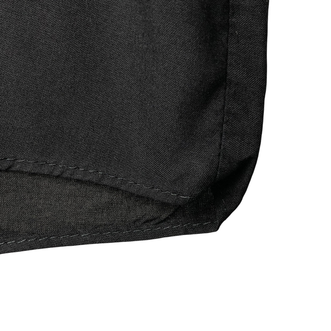 TRADER BAY Short Sleeve Open Collar Rayon Shirt, Made in USA, Men's Size XL Rayon black type Vintage Second Hand