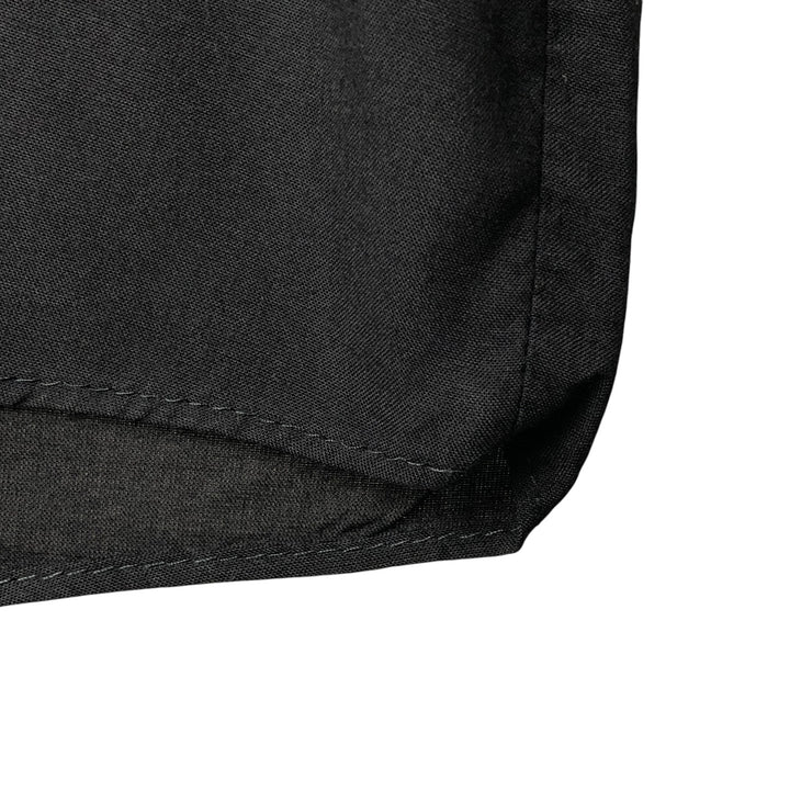 TRADER BAY Short Sleeve Open Collar Rayon Shirt, Made in USA, Men's Size XL Rayon black type Vintage Second Hand