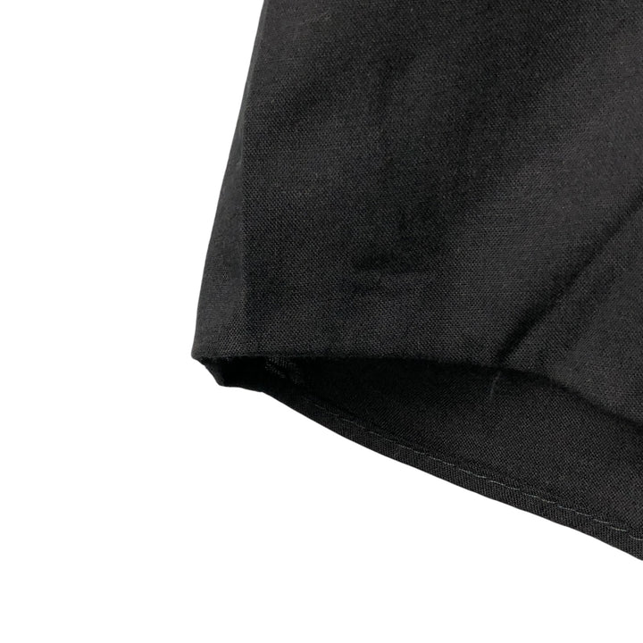 TRADER BAY Short Sleeve Open Collar Rayon Shirt, Made in USA, Men's Size XL Rayon black type Vintage Second Hand