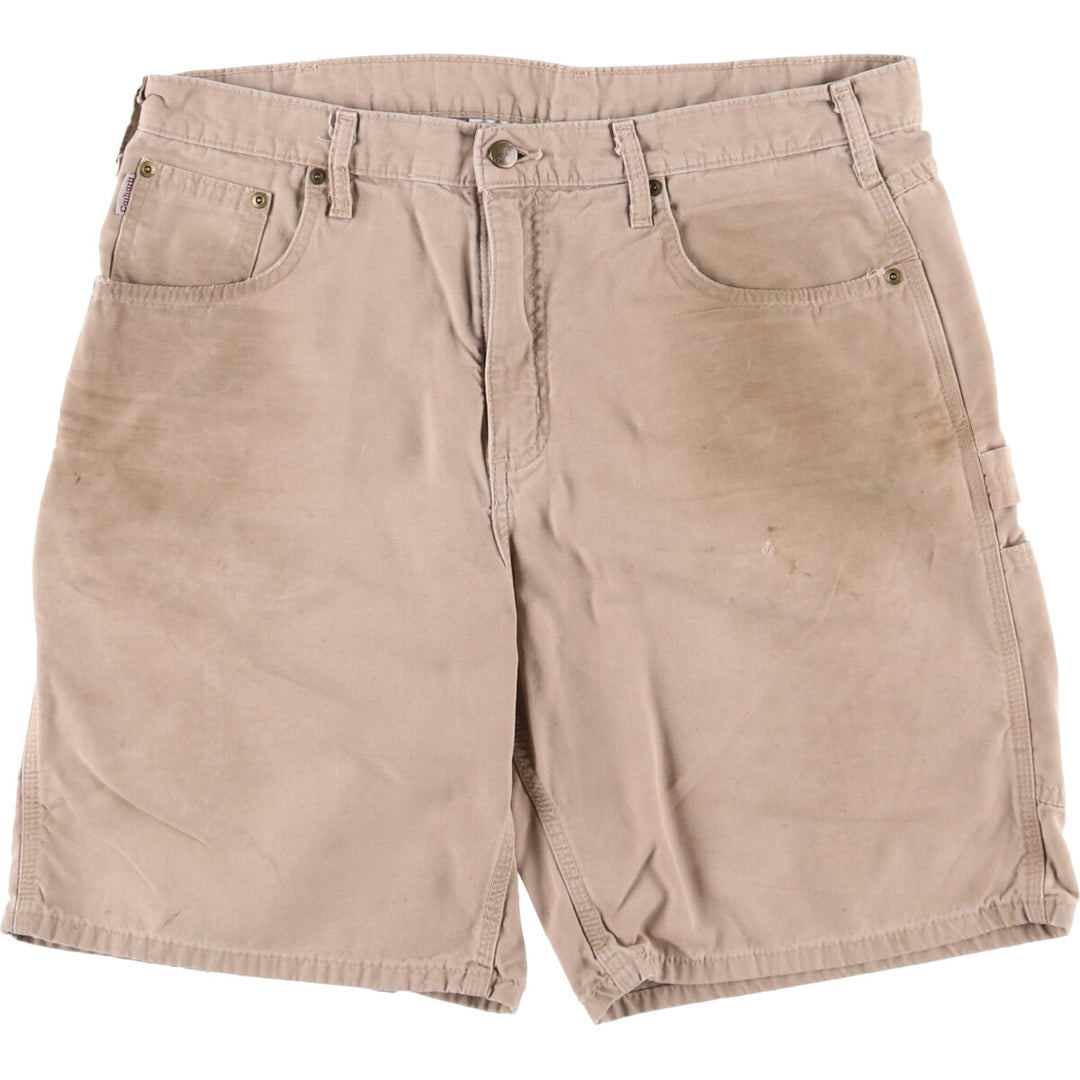 Carhartt Duck Painter Shorts, Shorts, Men's, W37 equivalent cotton Beige type Vintage Second Hand